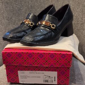 Tory Burch Perrine Heel 55MM Leather Loafers